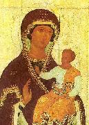 unknow artist The Mother of God Hodigitria oil on canvas